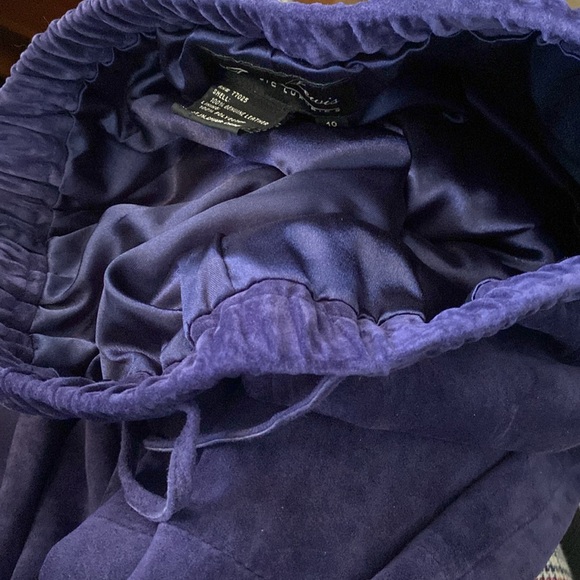 TERRY LEWIS Classic Luxuries Suede Leather Lined Pants size 10 VINTAGE - Picture 10 of 10